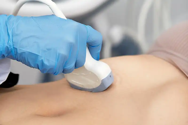 close up of ultrasound machine